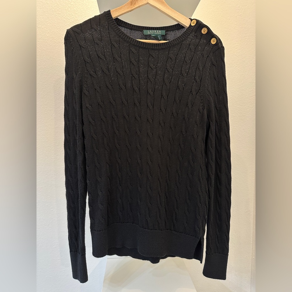 LAUREN RALPH LAUREN SWEATER BLACK
